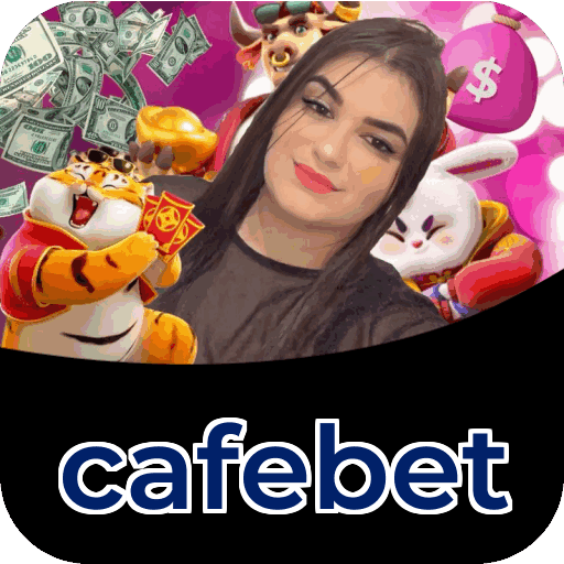 Interface do aplicativo cafebet mostrando jogos disponíveis no iOS e Android